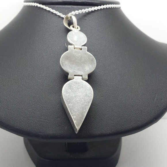 carneilan jasper lapis sterling pendant - Picture 5 of 8